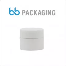 KOZMETIČKE KUTIJE  TEGLICA SPPO 15 ml beli poklopacbelo dno peskarena B8SV004 - BB Packaging - 1