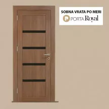 Sobna vrata PREMIUM  Orah  crni staklići - Porta Royal - 1