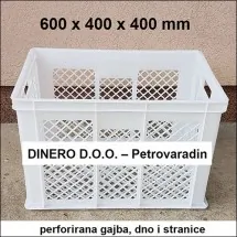 PLASTIČNE GAJBE  Gajba za hleb 600x400x400 cm - Dinero - 1