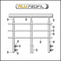 Gelender sistem 2 - ALU Profil - 4
