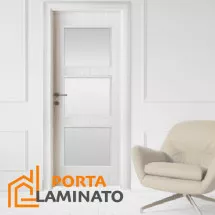 Sobna vrata PORTOFINO SILVER ROYAL  Model 3 - Porta Laminato - 1