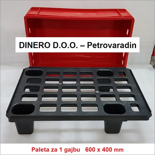 PLASTIČNA PALETA  LP 64  600x400  za jednu lodnu - Dinero - 3
