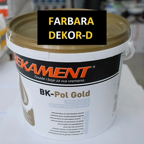 BK-POL GOLD BEKAMENT Akrilna boja za unutrašnje zidove - Farbara Dekor D - 1