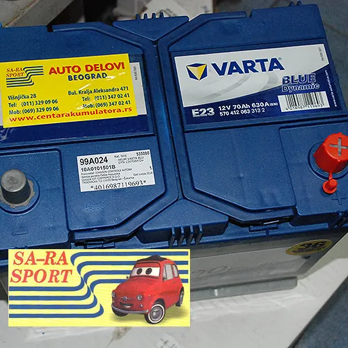 Akumulatore Varta Blue 70Ah SA - RA SPORT - Sa - Ra sport - 2