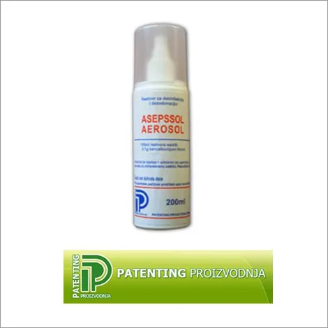 ASEPSOL AEROSOL sredstvo za dezinfekciju i dezodoraciju PATENTING PROIZVODNJA - Patenting proizvodnja - 2