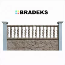 BETONSKE OGRADE SA JEDNIM OTVOROM - Bradeks betonske ograde - 1