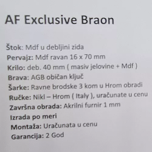Sobna vrata  AF EXCLUSIVE  Braon - InterDoors sobna vrata - 4
