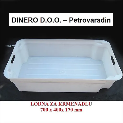 PLASTIČNE LODNE  Lodna za krmenadlu 700x400x170 mm - Dinero - 1