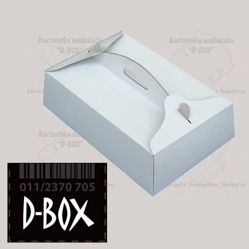 Kutija za tortu srednju sa ručkom D BOX AMBALAŽA - D BOX Ambalaža - 2