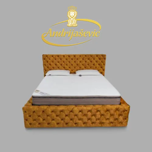 Royal Krevet sa uzglavljem Royal oker  sa makazama - Andrijašević - 2