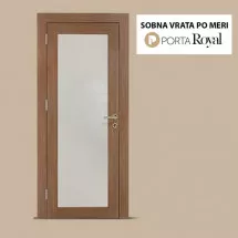 Sobna vrata PREMIUM  OrahSilver royal  crni staklići - Porta Royal - 1
