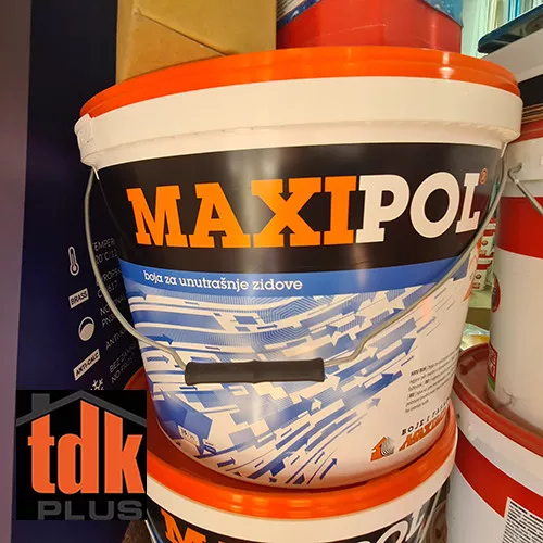MAXIPOL  Boja za unutrašnje zidove  MAXIMA - TDK Plus stovarište građevinskog materijala - 1