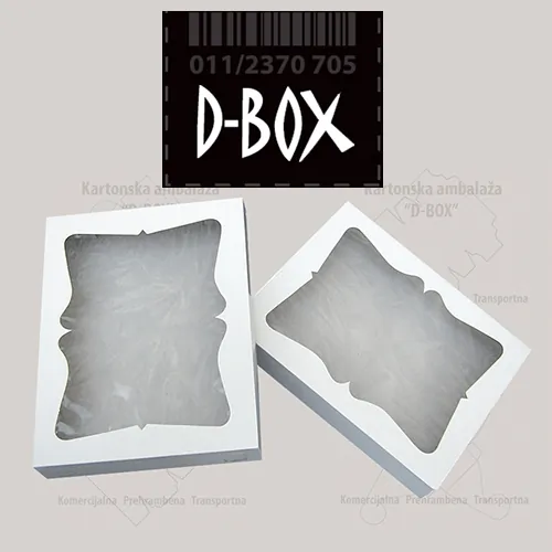 Kutija za kolače sa prozorom mala D BOX AMBALAŽA - D BOX Ambalaža - 1