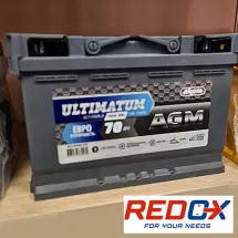 ULTIMATUM AGM Akumulator 12V 70Ah D+ - Redox - 1