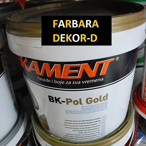 BK-POL GOLD BEKAMENT 15l  Akrilna boja za unutrašnje zidove - Farbara Dekor D - 1