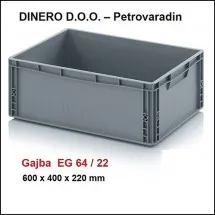 PLASTIČNE GAJBE  Gajba EG 6422  60 x 40 x 22 cm - Dinero - 2