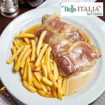 SKALOPINE SA PRŠUTOM I PARMEZANOM   SPECIJALITET KUĆE - Italijanski restoran Bella Italia kod Garića - 1