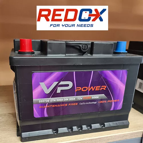 VP POWER Akumulator 12V 55Ah L+ - Redox - 1