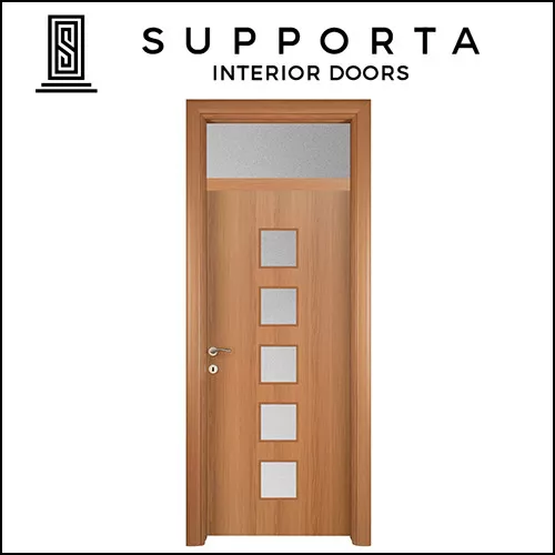 Sobna vrata 3D  P4 nadsvetlo svetli hrast vertikalni - Supporta Interior Doors - 1