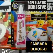 SOFT PLASTIC ADHESIVE TECHNICQLL Lepak za meku plastiku - Farbara Dekor D - 1