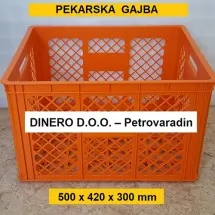 PLASTIČNE GAJBE  Gajba za hleb 500x420x300 cm - Dinero - 1