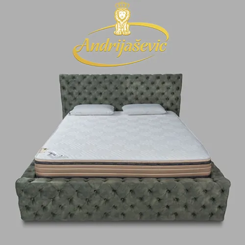 Royal Krevet sa uzglavljem Royal maslinasto zeleni   sa makazama - Andrijašević - 2