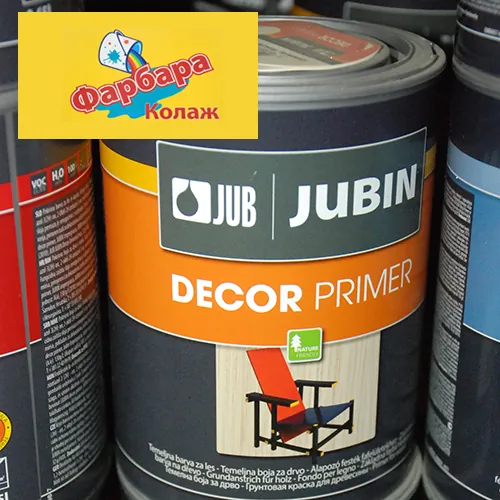 DECOR PRIMER - JUB JUBIN - Osnovna boja za drvo - Farbara Kolaž - 1