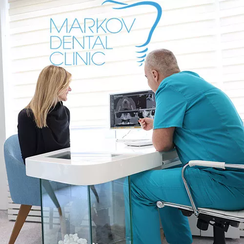 METALKERAMIČKA KRUNA NA IMPLANTIMA ČLAN U MOSTU - Markov Dental Clinic - 1