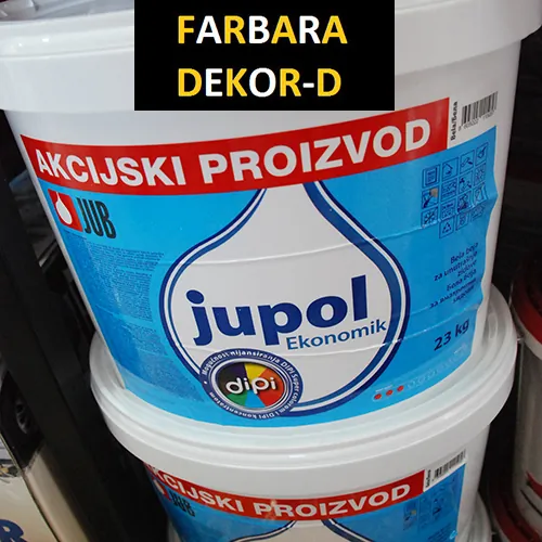 JUPOL EKONOMIK JUB Bela unutrašnja zidna boja - Farbara Dekor D - 1