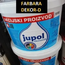 JUPOL EKONOMIK JUB Bela unutrašnja zidna boja - Farbara Dekor D - 1