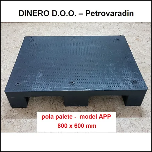 PLASTIČNE PALETE  Pola palete APP 800X600 mm - Dinero - 1
