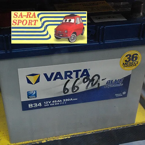 Akumulator Varta Blue 45Ah SA - RA SPORT - Sa - Ra sport - 2