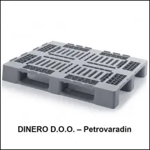 PLASTIČNE PALETE  Paleta H3  1200x100x160 mm - Dinero - 1