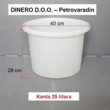 PLASTIČNA KANTA  Kanta 25 lit - Dinero - 1