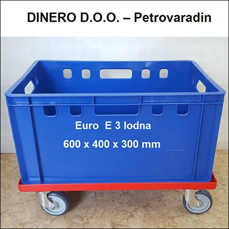 PLASTIČNE LODNE  Euro lodna E3  Plava - Dinero - 1