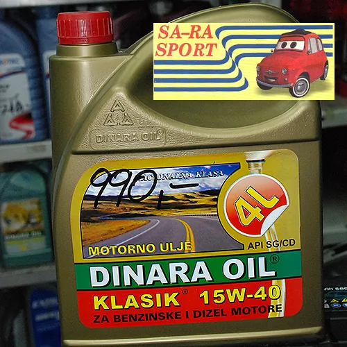 Dinara Oil Klasik 15W-40 SA - RA SPORT - Sa - Ra sport - 2