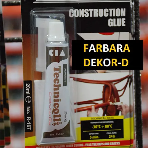 CONSTRUCTION GLUE TECHNICQLL  Lepak za konstrukcije - Farbara Dekor D - 1