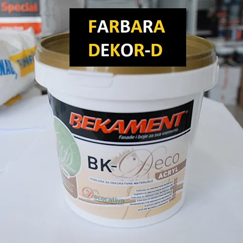 BK-DECO ACRYL Podloga za dekorativne materijale - Farbara Dekor D - 2