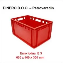 PLASTIČNE LODNE  Euro lodna E3  Crvena - Dinero - 1