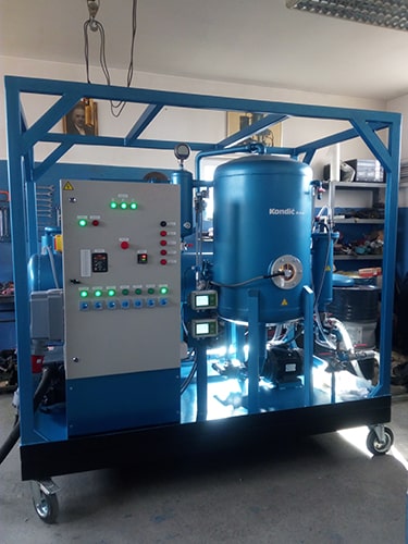 Kondic transformer oil filtration units