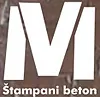 MV štampani beton logo